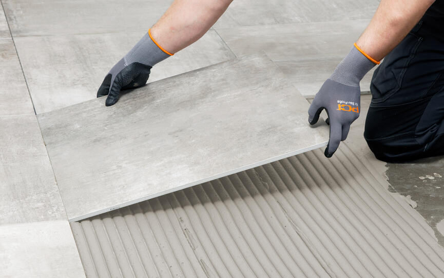 PCI Nanorapid – the world's first flexible tile adhesive using CSA technology