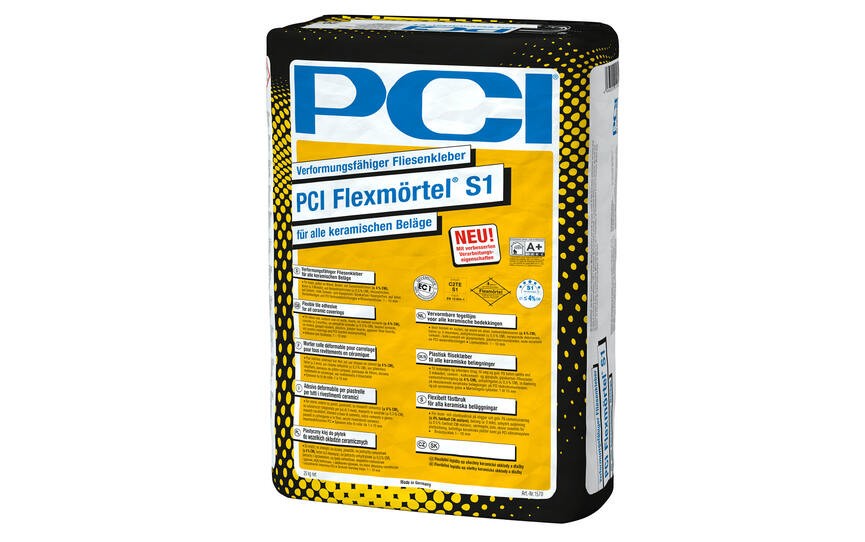 PCI Flexmörtel® S1 of the latest generation - can be used almost anytime and anywhere