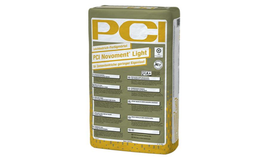 PCI Novoment Light: Leichtestrich-Fertigmörtel in neuer Dimension